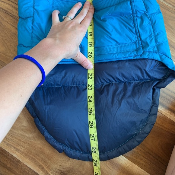 Free Country Down Blue Hooded Reflective Large Dog Coat Jacket L - Picture 3 of 10